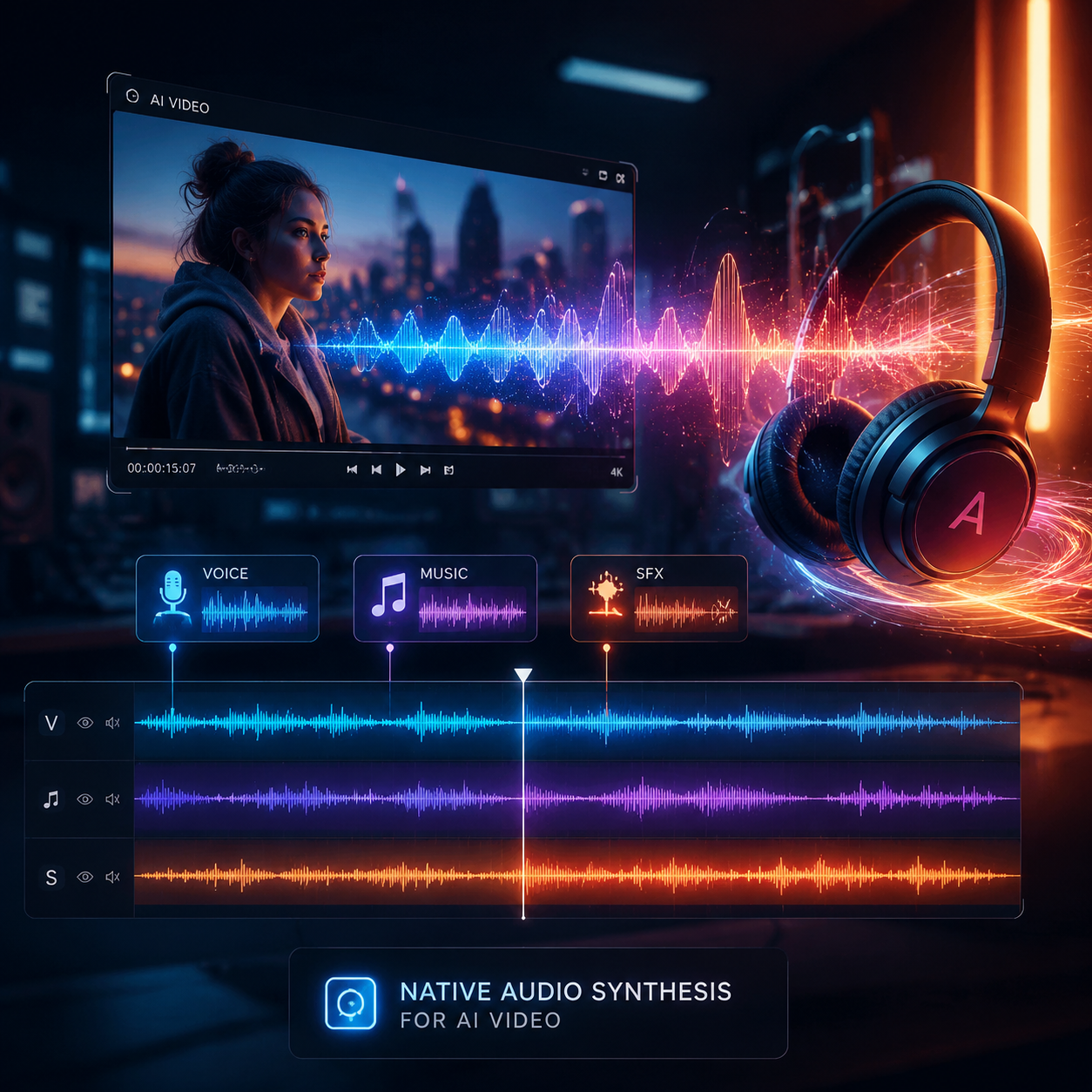 Native audio in one pass