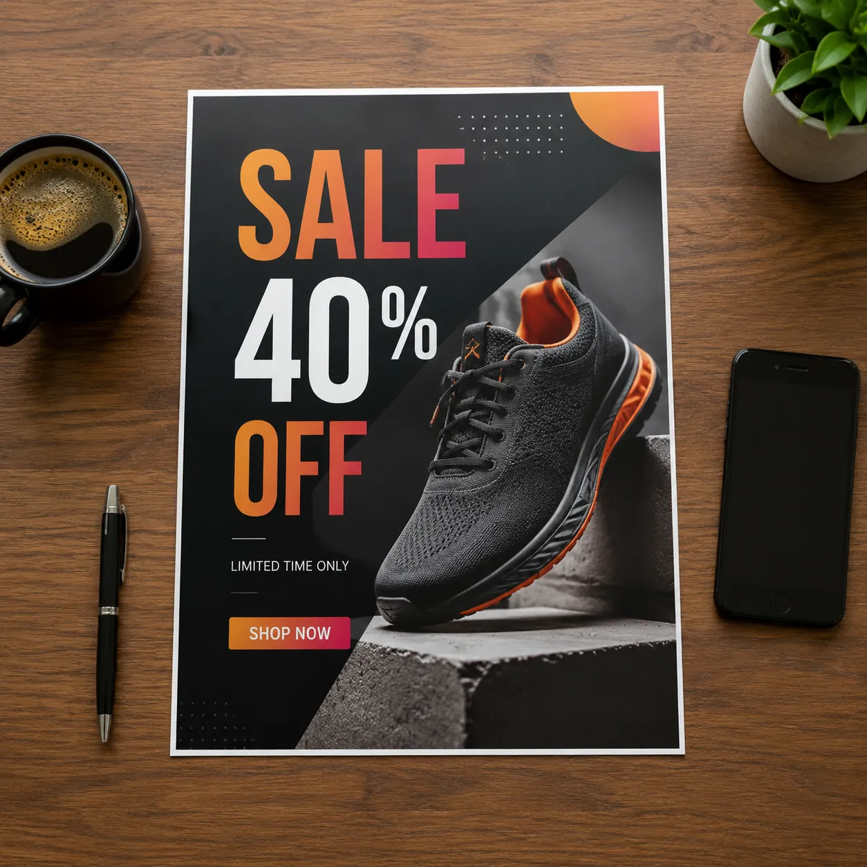 Marketing-ready output with crisp text